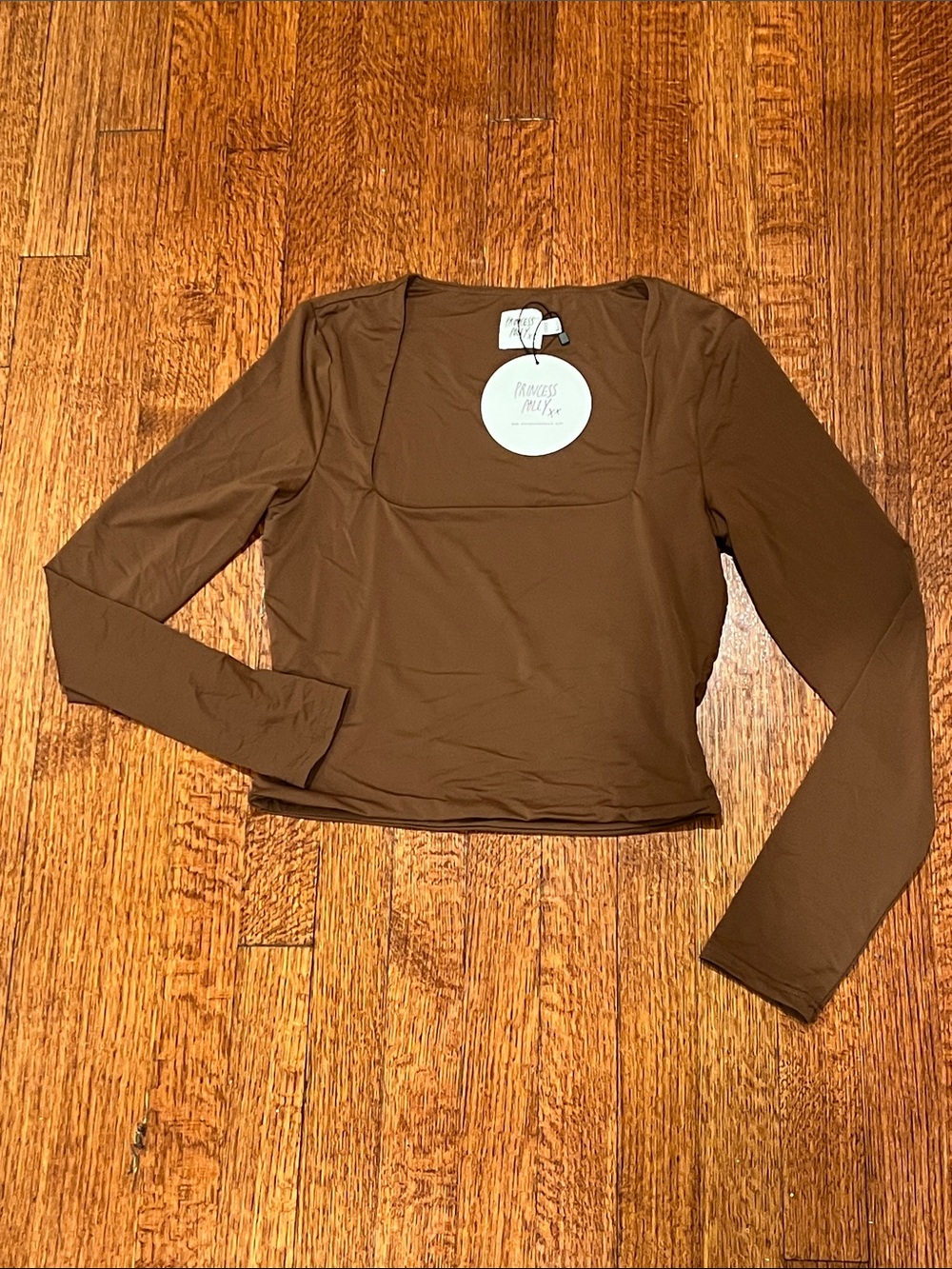 NWT Princess Polly Square-Neck Long Sleeve Top